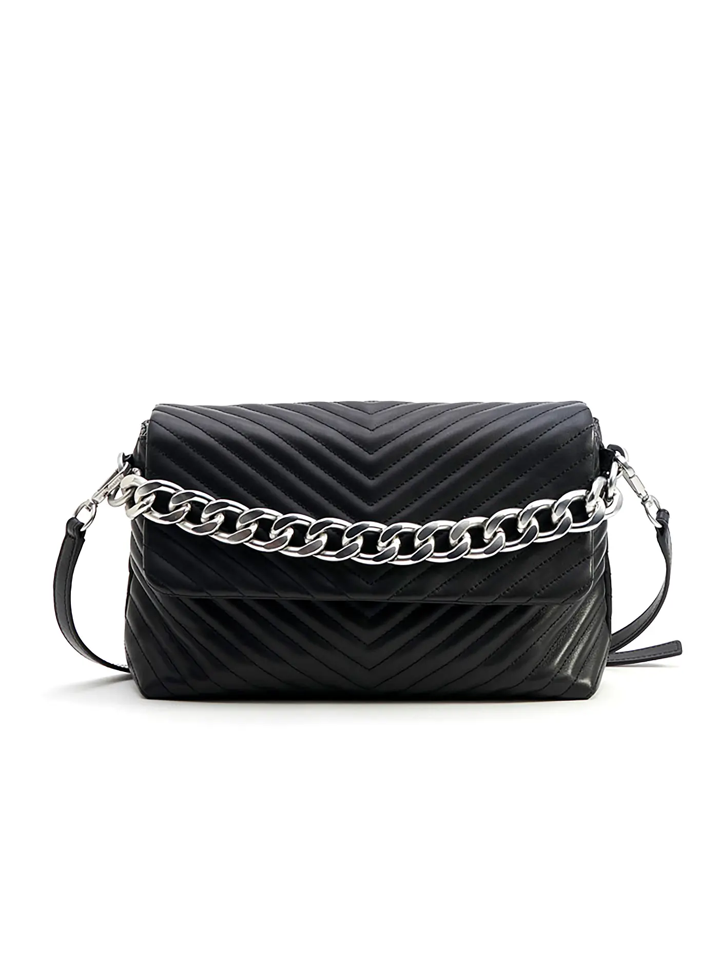LES VISIONNAIRES | Ledertasche - Umhängetasche COOC QUILTING | schwarz